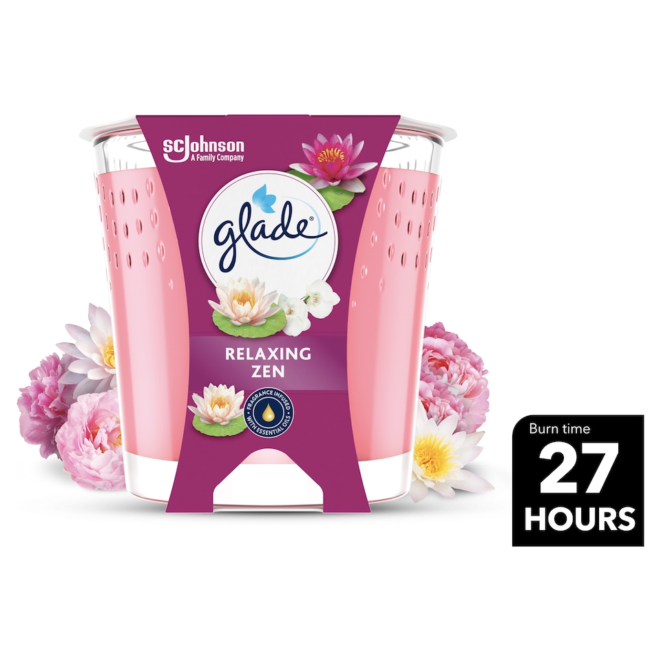 image 1 of Glade Scented Candle Relaxing Zen 112g