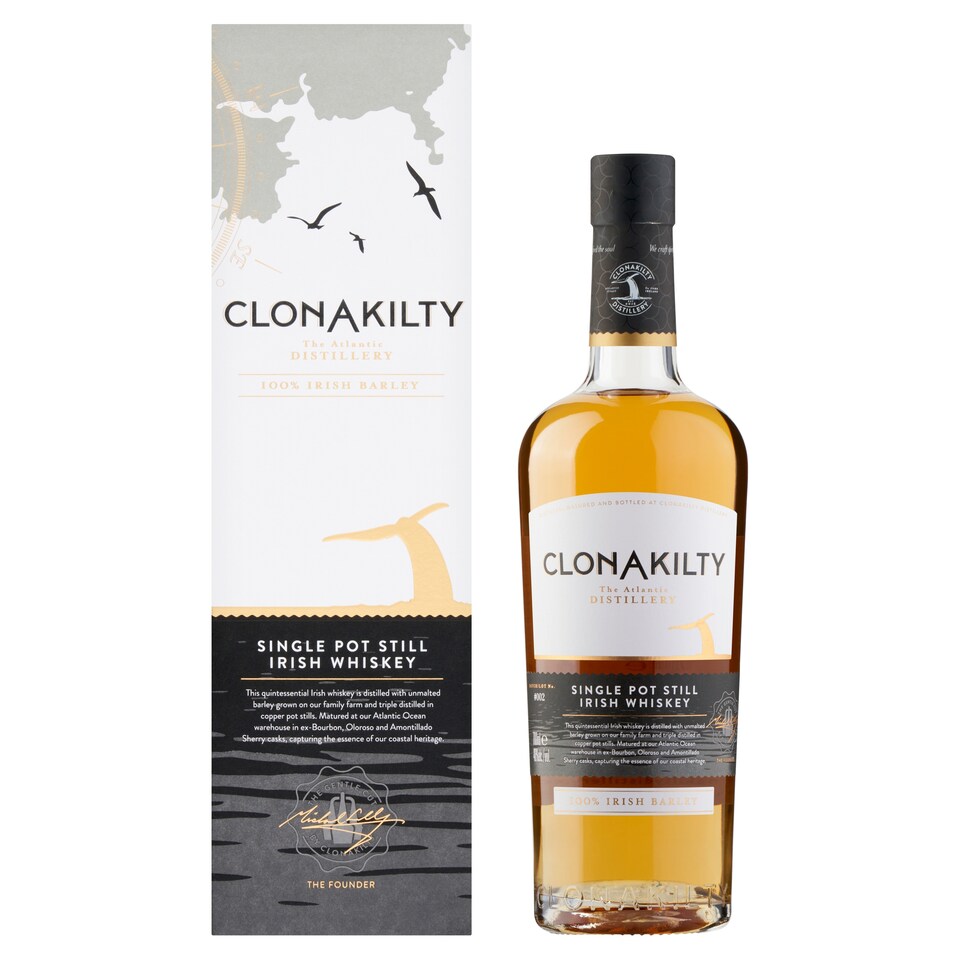Clonakilty Distillery Single Pot Still Irish Whiskey 700ml.