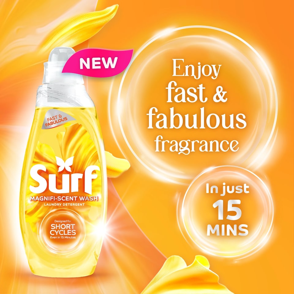 image 1 of Surf Magnifi-Scent Wash Sunshine Blossom Laundry Detergent 31 Washes 837ml