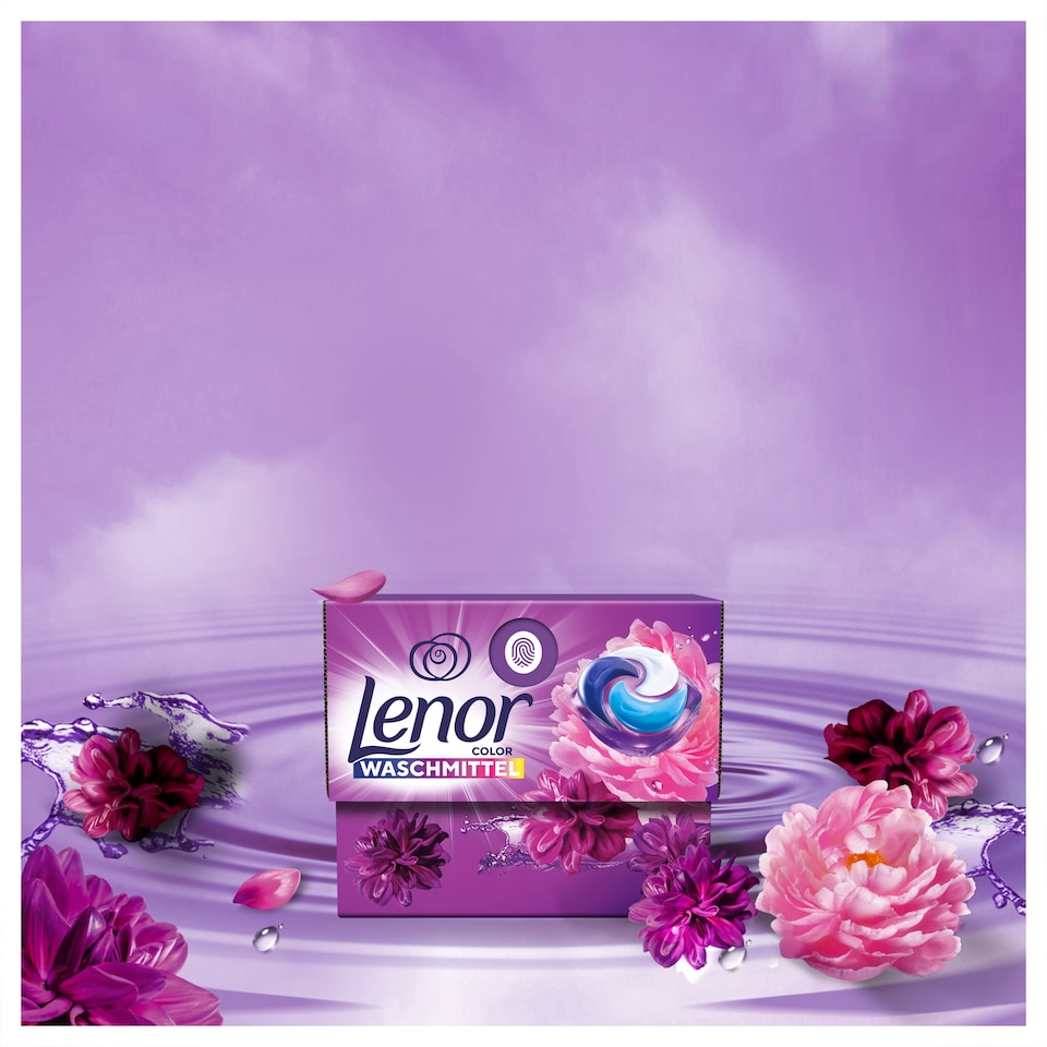 LENOR PODS® Amethyst Flower Bloom Mosókapszula 38 Mosáshoz,  1. kép