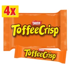 Toffee Crisp Milk Chocolate Bar Multipack 38g 4 Pack