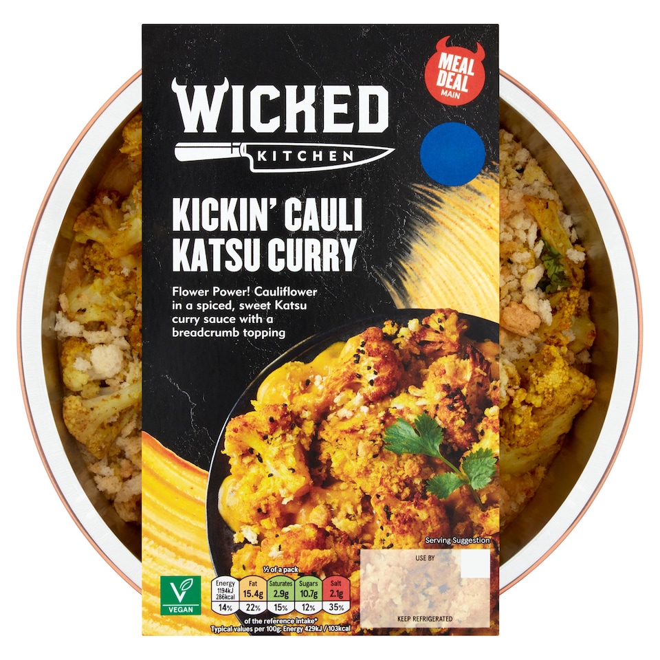 Wicked Kitchen Kickin' Cauliflower Katsu Curry 600G Tesco Groceries