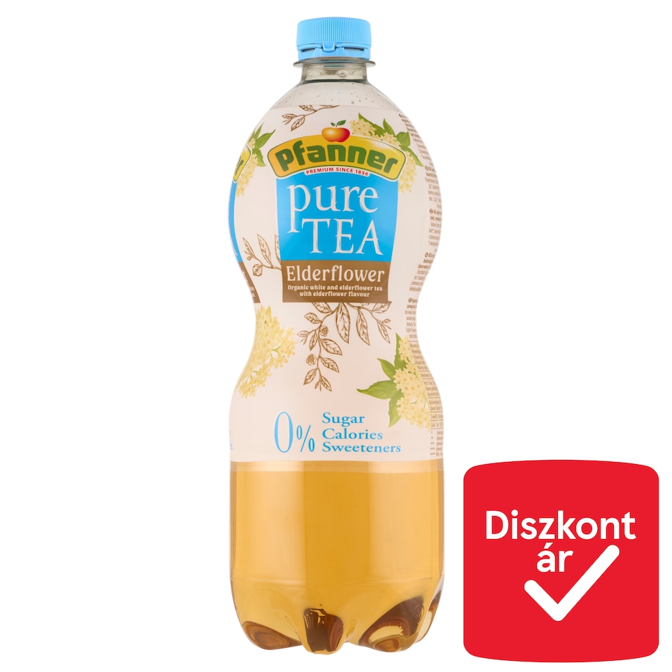 Pfanner Pure Tea Organic Tea Drink with Lemon and Elderflower Flavouring 1 l