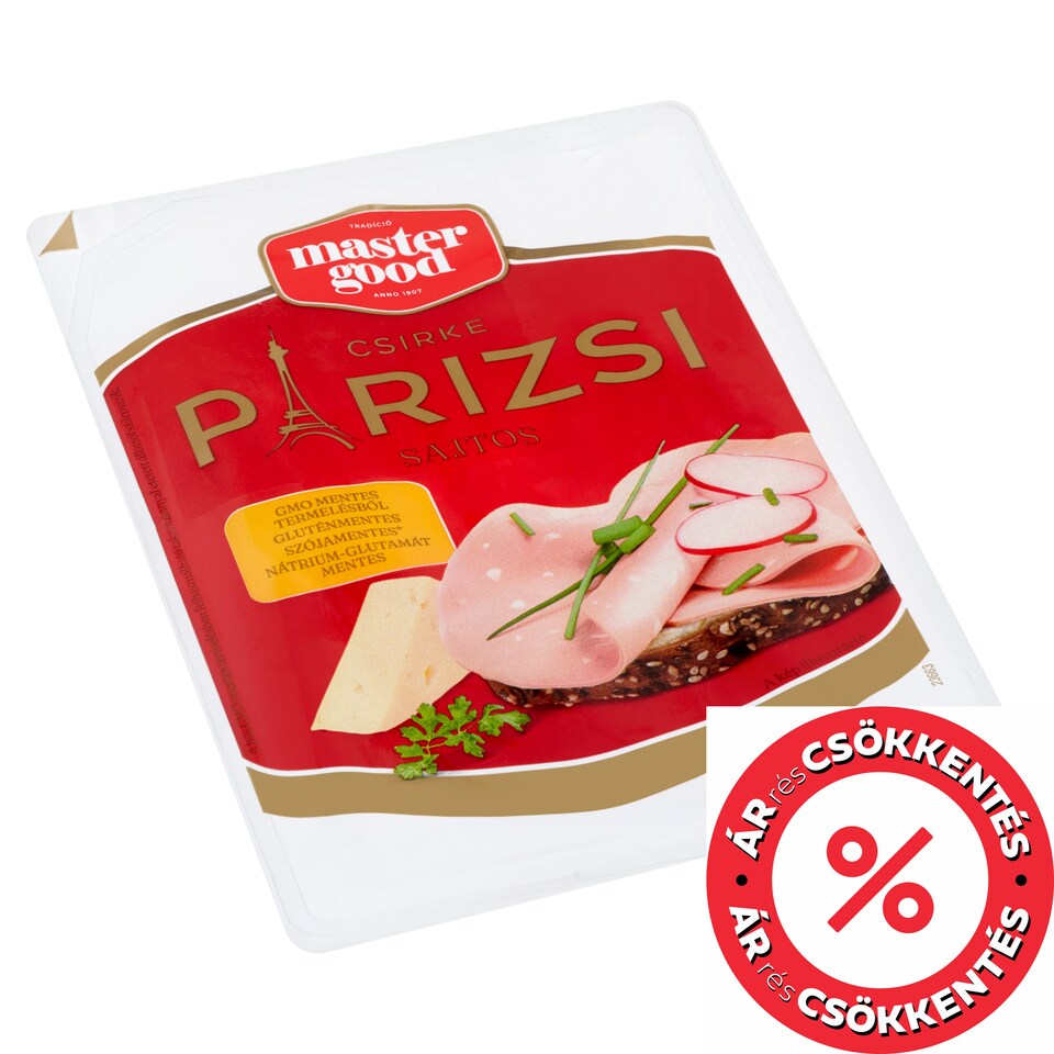 Master Good szeletelt sajtos csirke párizsi 90 g