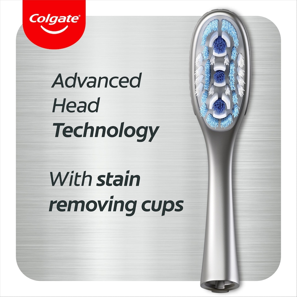 image 1 of Colgate Link Whitening Manual Toothbrush Medium Heads X2