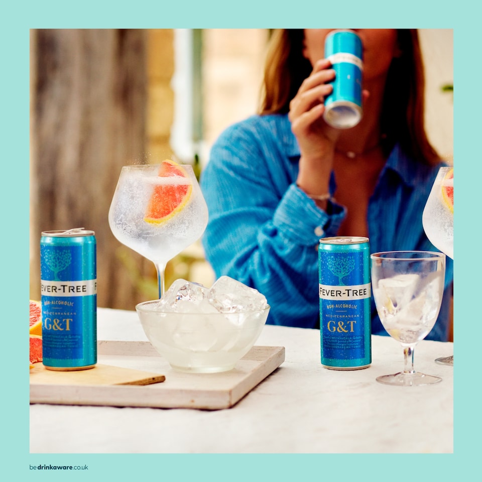 image 1 of Fever-Tree Non-Alcoholic Mediterranean Gin & Tonic 4x250ml