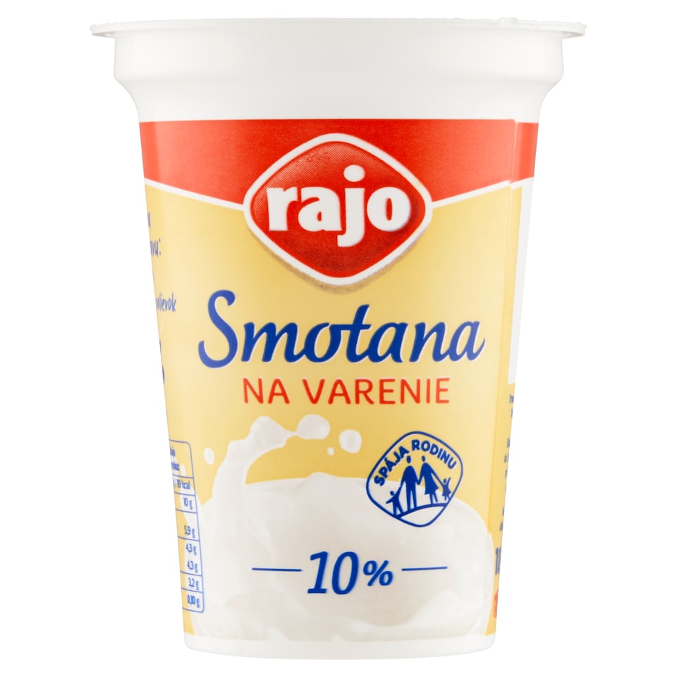 obrázok 1 z Rajo Smotana na varenie 10% 180 ml