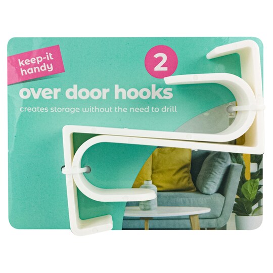 Keep It Handy Over Door Hooks 2 Pack Tesco Groceries