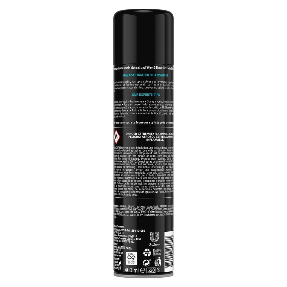 image 1 of Tresemme Firm Hold Hair Spray 400Ml