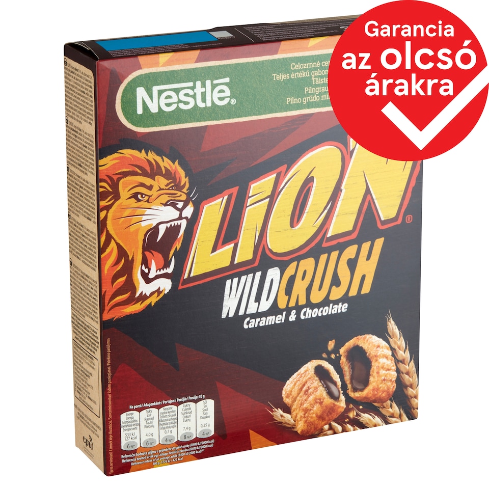 Nestlé Lion Wild Crush Crunchy Cereal with Caramel and Chocolate Cream 360 g