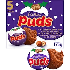 Cadbury Dairy Milk Chocolate Xmas Puds 5 Pack 175g