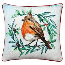 Tesco Christmas Robin Cushion