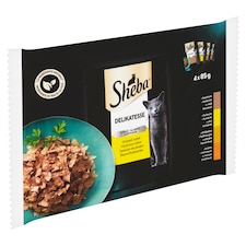 Sheba Delikatesse Drůbeží výběr v želé 4 x 85g (340g)
