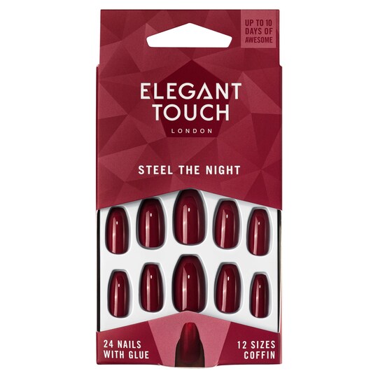 Elegant Touch Polish Nails Steel The Night Tesco Groceries