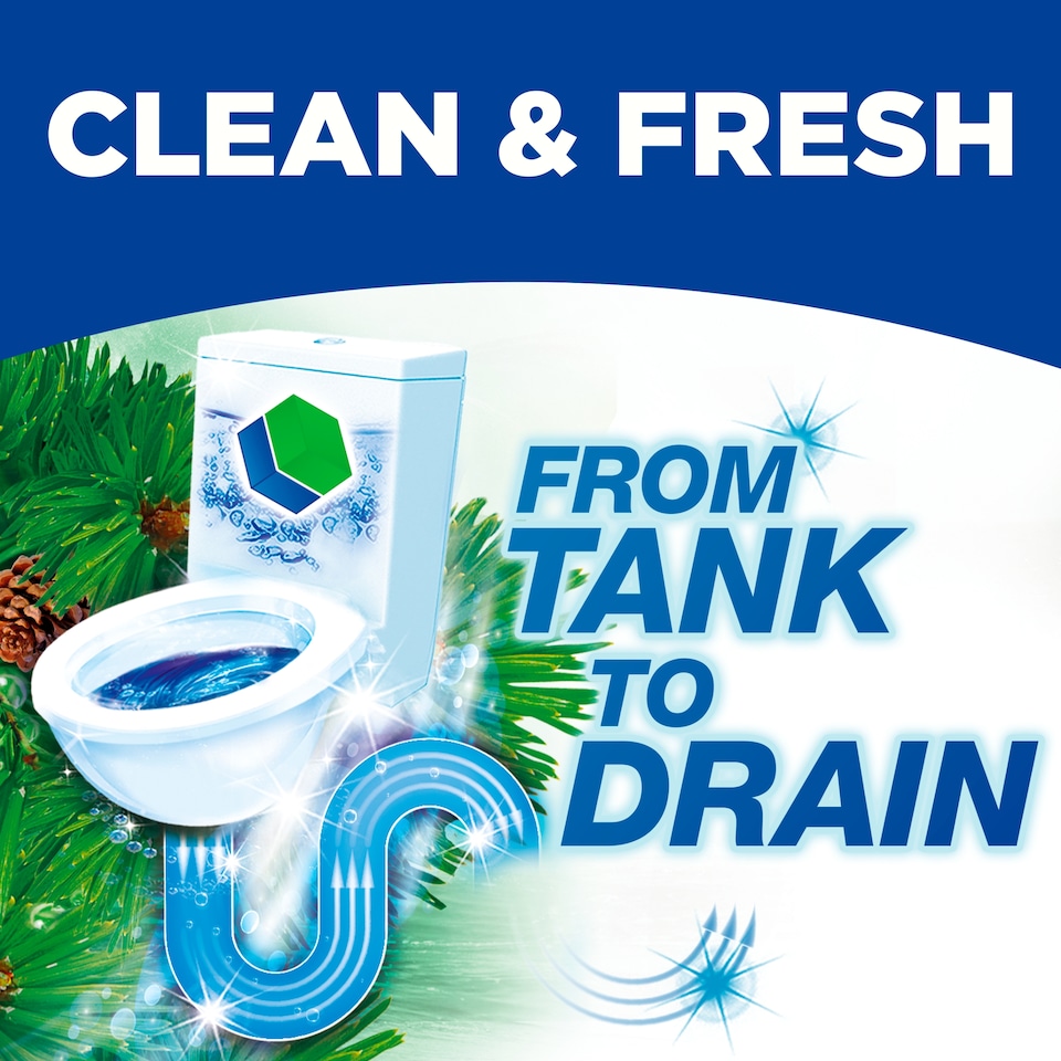 image 1 of Bloo 2in1 In-Cistern Limescale Prevention Toilet Blocks 2 x 50g (100g)