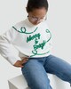 image 1 of F&F Girls Merry & Bright Knitted Jumper in Cream