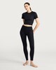 image 2 of F&F Active Seamfree Cropped T-Shirt in Black