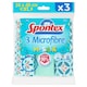image 1 of Spontex Microfibre Mosaik Cloths Clip Strip 3 Pack