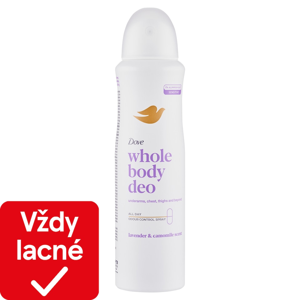 image 1 of Dove Whole Body Deo Lavender & Camomile Scent Deodorant Spray 150 ml