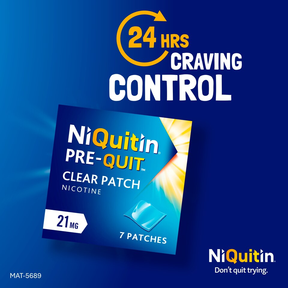 image 1 of Niquitin Pre-Quit Clear 21Mg Patches 7S