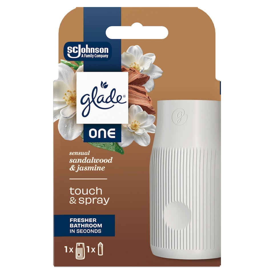 image 1 of Glade ONE Touch & Spray Holder Sensual Sandalwood & Jasmine 13ml