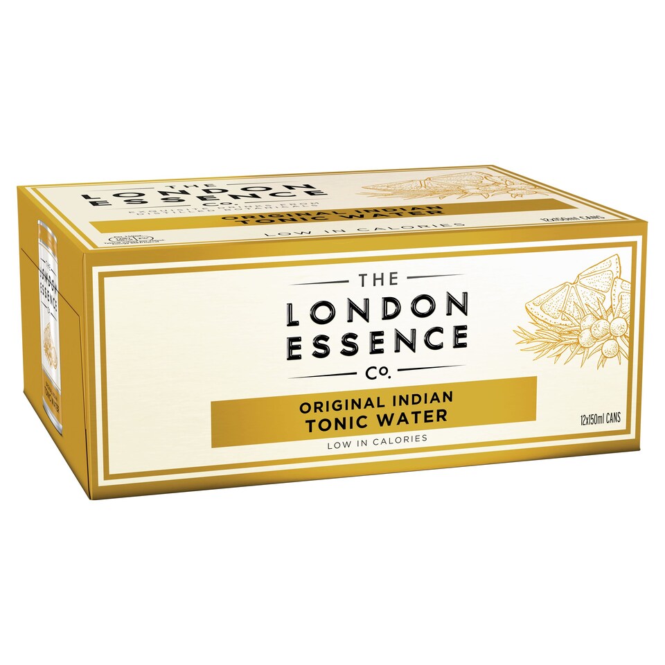image 1 of London Essence Original Indian Tonic Water Cans 12x150ml