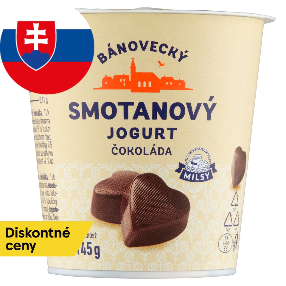 Milsy Bánovecký smotanový jogurt čokoláda 145 g