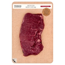 Tesco 21 Day Matured Denver Beef Steak