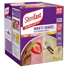 SlimFast Meal Replacement Shake Powder Sachets - Variety Pack 10s 368g