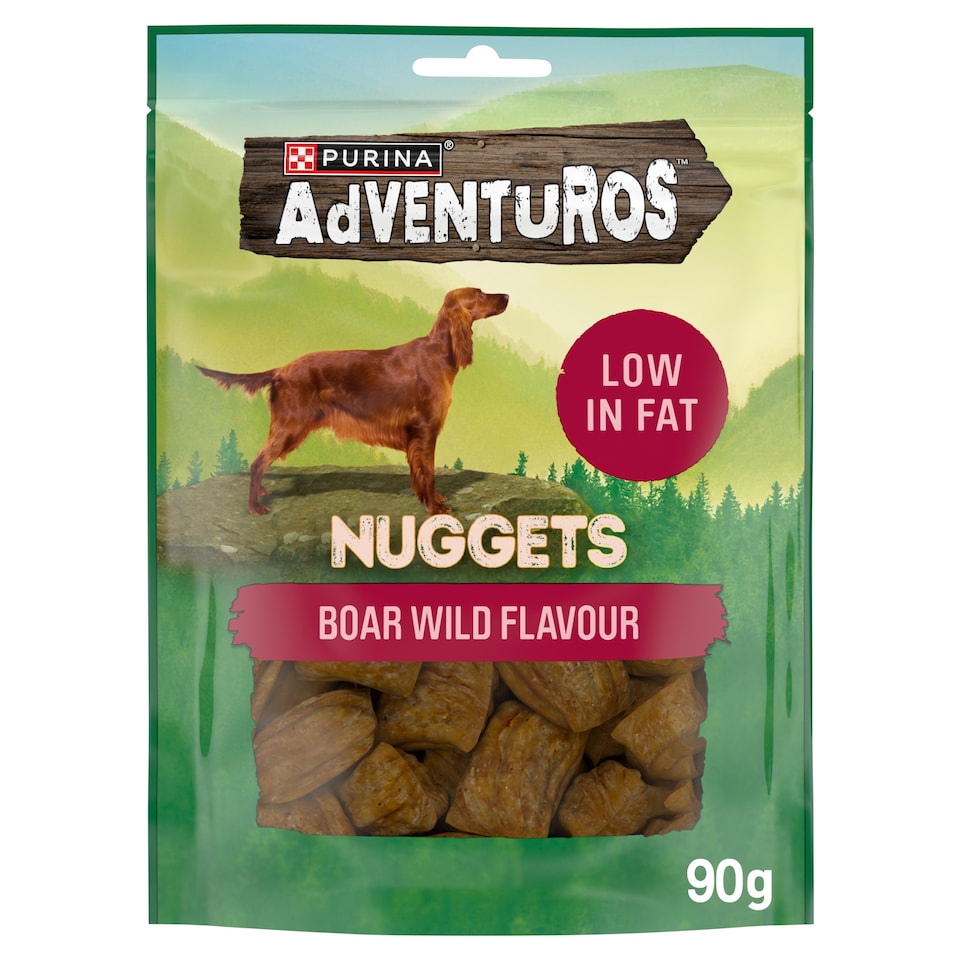 image 1 of ADVENTUROS Nuggets Wild Boar Dog Treats 90g
