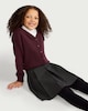 image 1 of F&F School Unisex 2-Pack Pure Cotton Knitted Cardigans in Burgundy