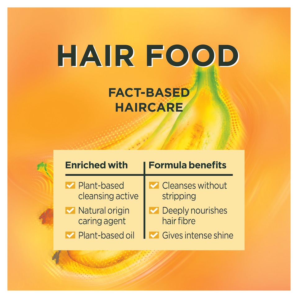image 1 of Garnier Ultimate Blends Hair Food Banana & Coconut Shampoo 350ml