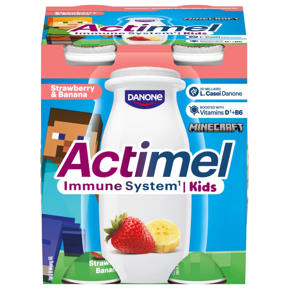 ACTIMEL Kids Jahoda - Banán 4x100g