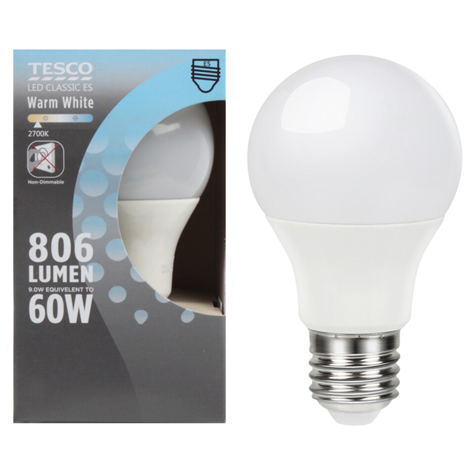 image 1 of Tesco Led Classic 60W Edison Screw