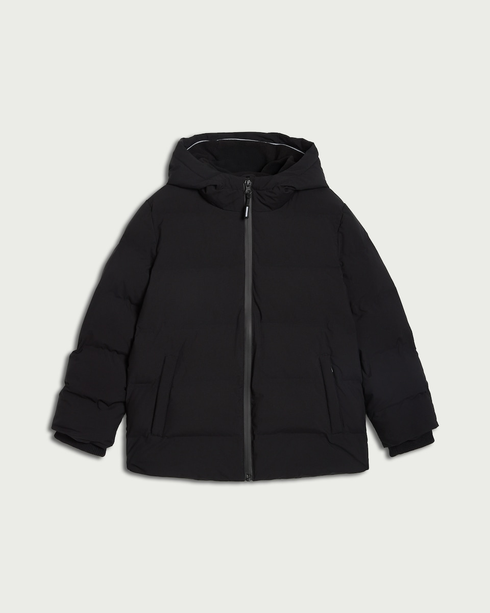 F&F Boys Padded Hooded Jacket in Black