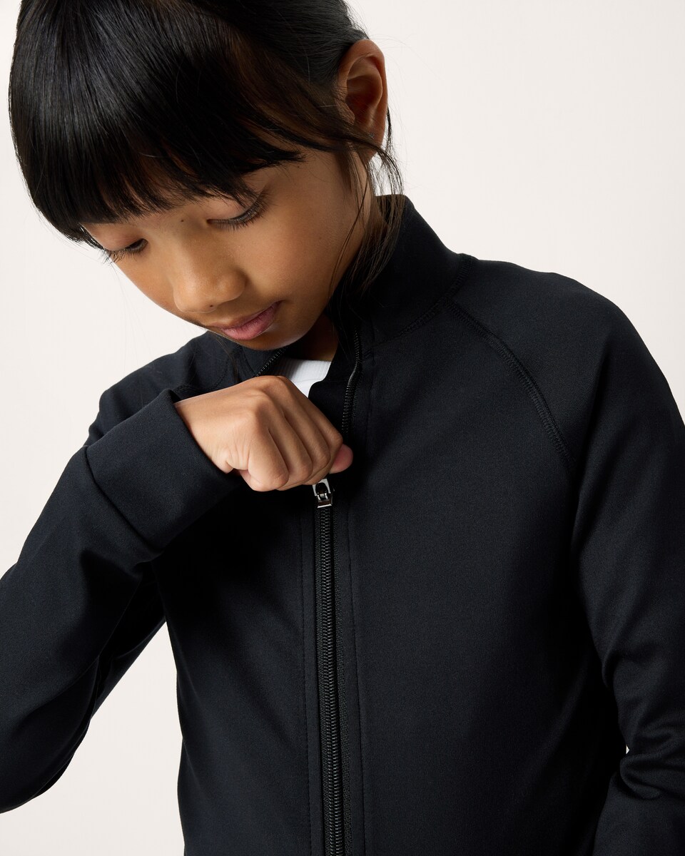 image 1 of F&F Active ULTRAMOVE Zip Up Jacket in Black