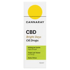 Cannaray CBD Bright Days Lime & Juniper Oil Drops 500Mg 10ml