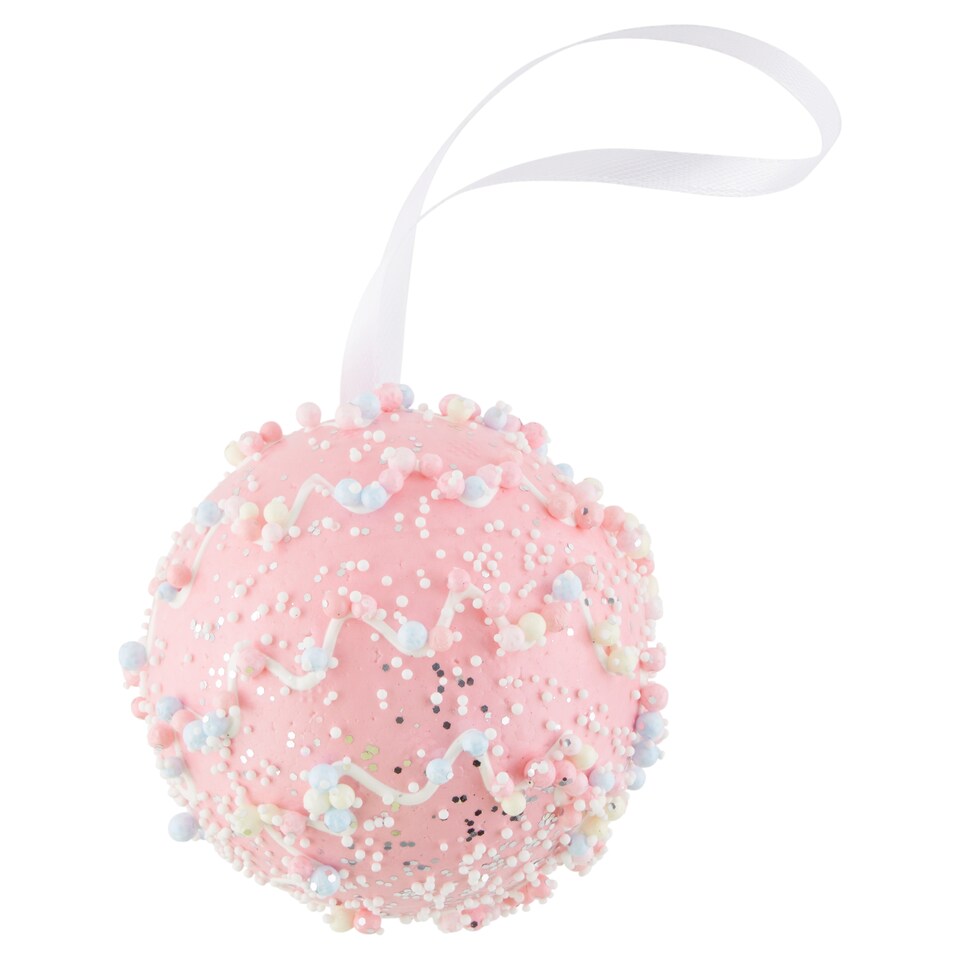 Festive Magic Pink Christmas Hanging Decoration