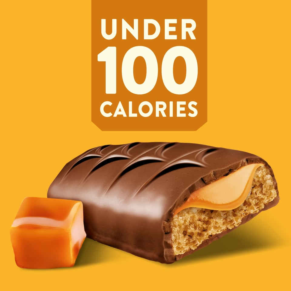 image 1 of Fox's Rocky Caramel Milk Chocolate Biscuit Bars Multipack, 7 Pack 136.5g