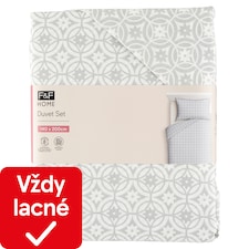 F&F Home Grey Geo posteľná súprava 140 x 200 cm