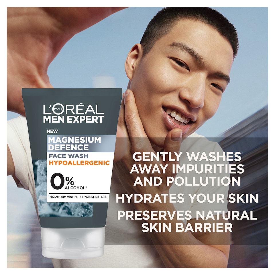 image 1 of L'Oreal Men Expert Magnesium Hypoallergenic Face Wash 100Ml