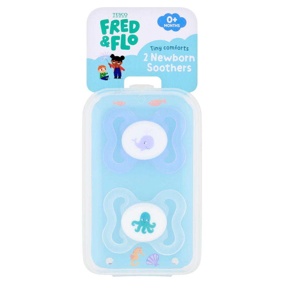 image 1 of Fred & Flo Newborn Soothers 2 Pack