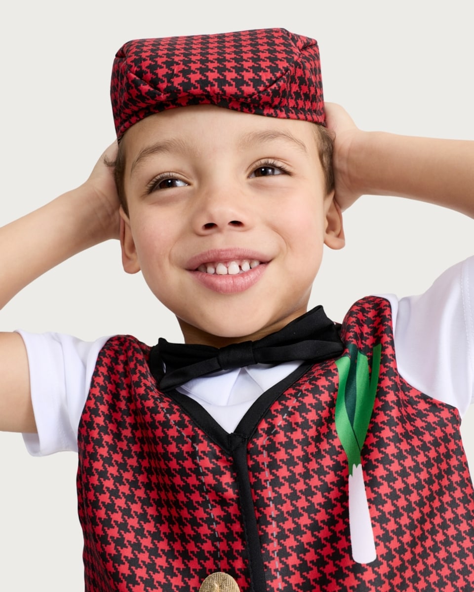 image 1 of F&F Boys 3-Piece Welsh Fancy Dress Costume in Black