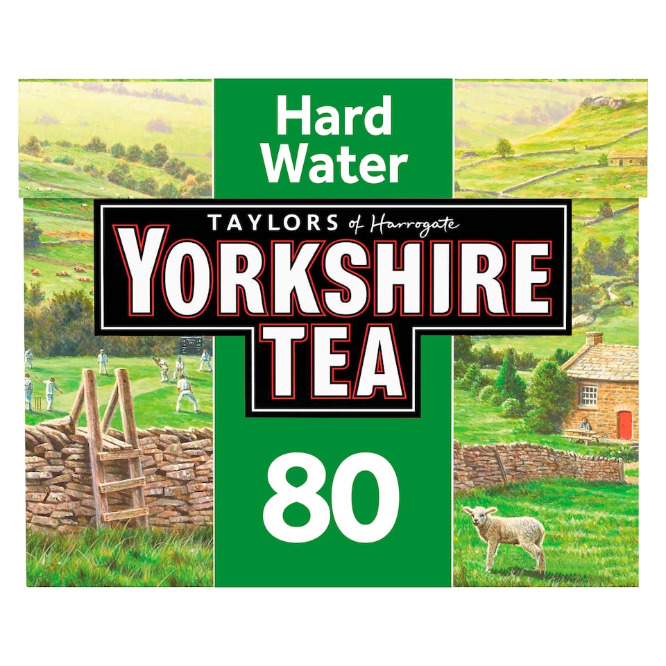 Yorkshire Hard Water 80 Teabags 250G