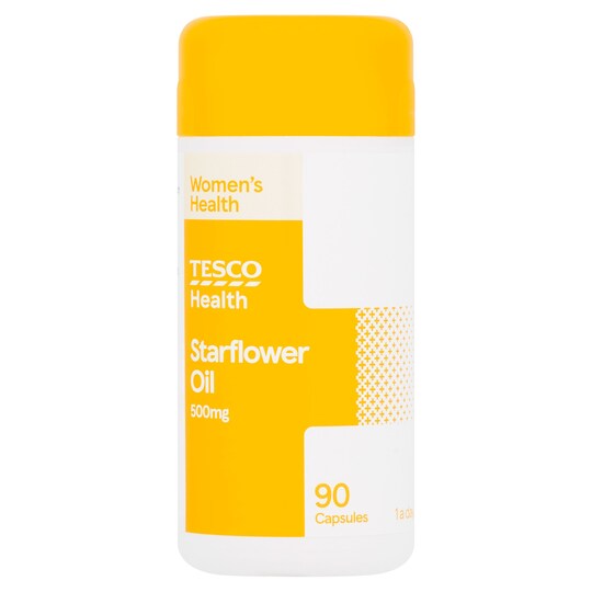 Tesco Starflower Oil 500Mg X 90 Tesco Groceries