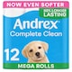 image 2 of Andrex Complete Clean Toilet Tissue Mega Rolls 12 Pack