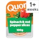 image 1 of Quorn Spinach And Red Pepper Slices 100G