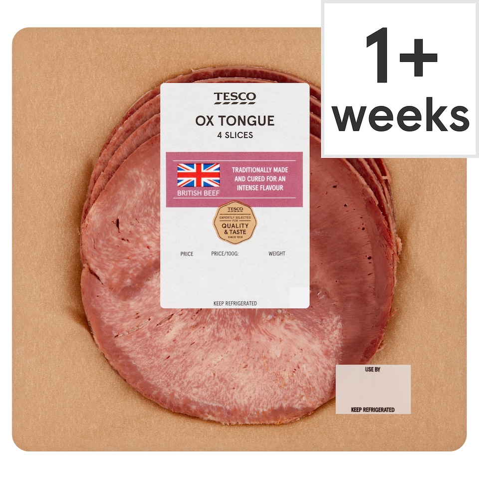 Tesco Deli Ox Tongue 100G