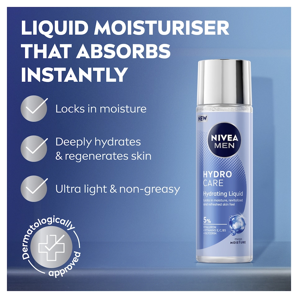 image 1 of Nivea Men Hydrocare Hydrating Liquid 100ml