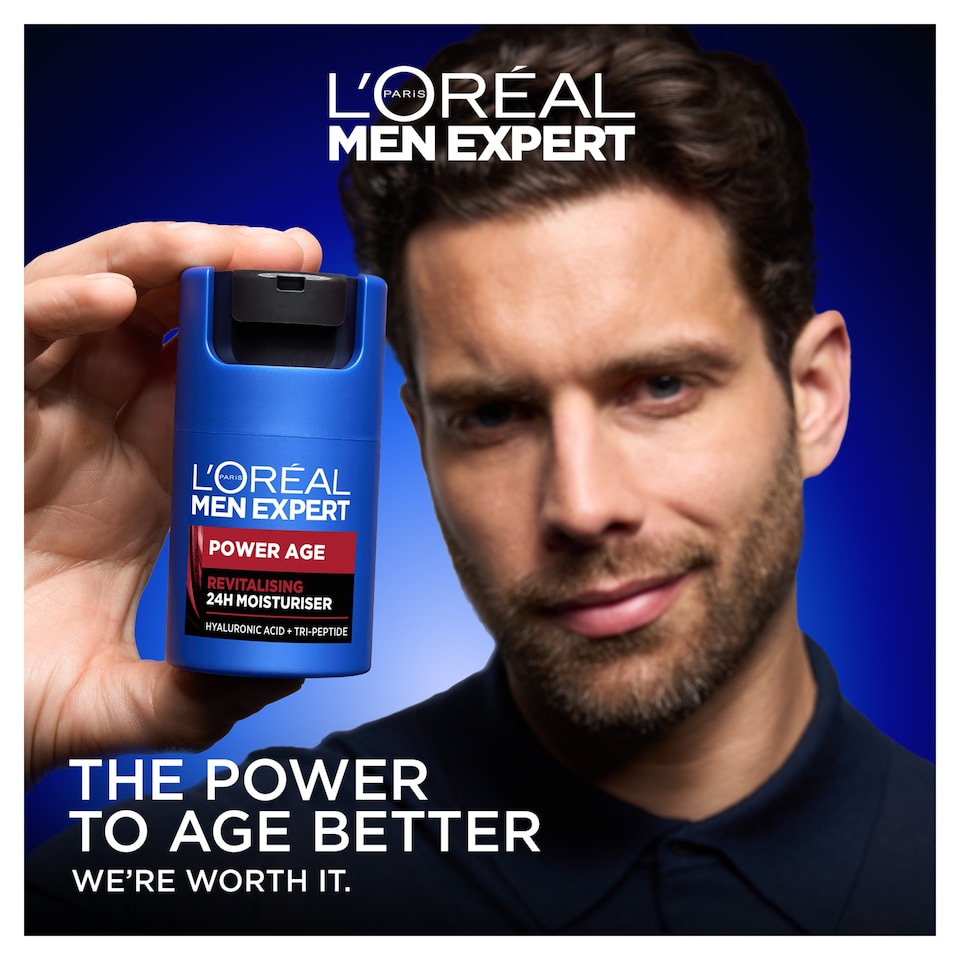 image 1 of L'Oreal Men Expert Power Age Revitalising 24 Hour Moisturiser 50Ml